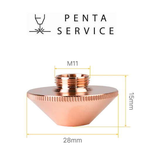Сопла ∅28 h15 M11 одинарное HP 5,0 мм